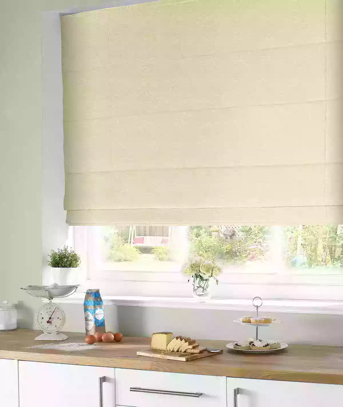 Ostrich Beige Roman Blind