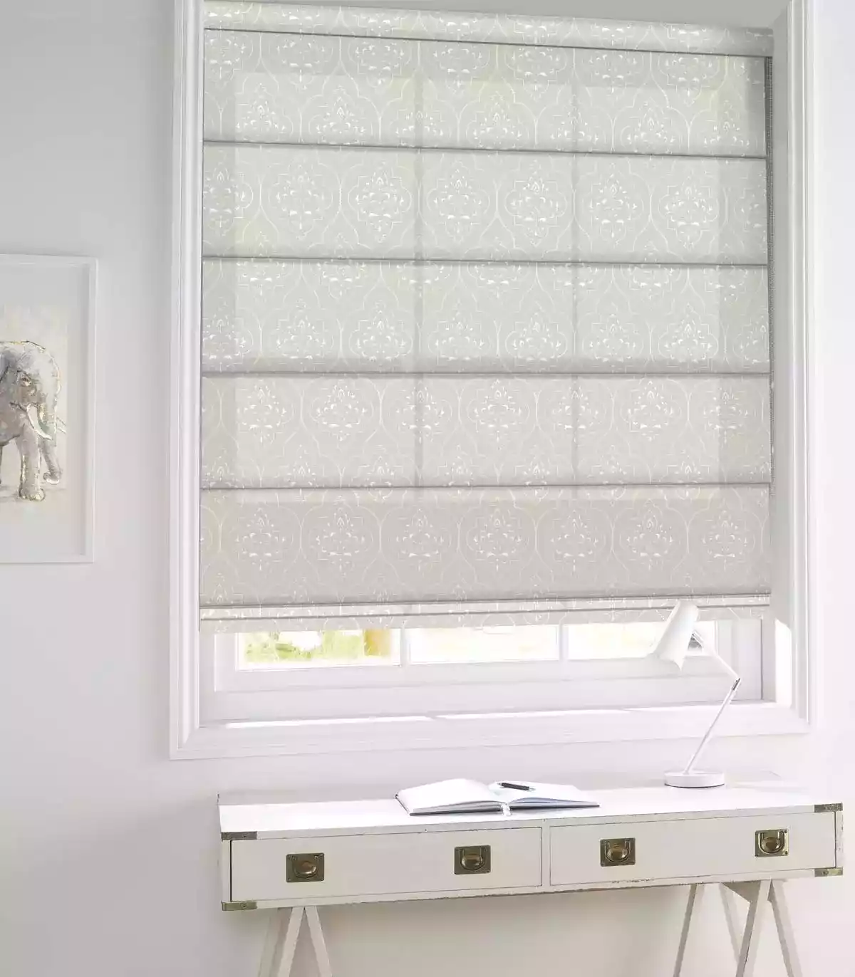 Arabesque Sparkle romex blinds